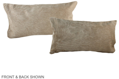 Champagne Cowhide Pillow #A38361