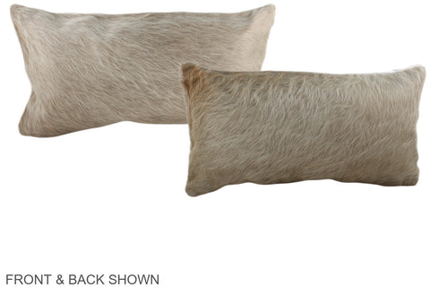 Champagne Cowhide Pillow #A38369