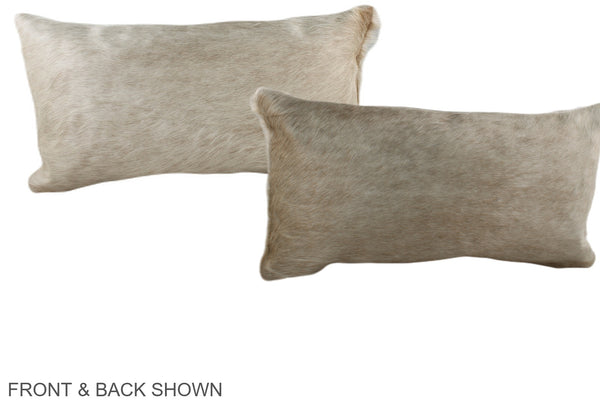 Champagne Cowhide Pillow #A38394