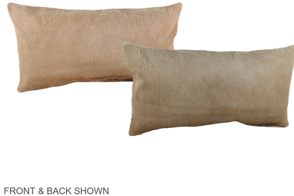 Beige Cowhide Pillow #A38546