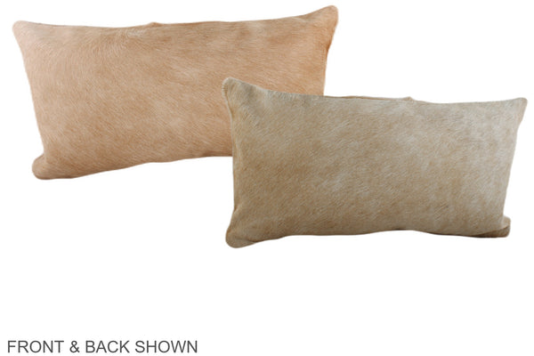 Beige Cowhide Pillow #A38548