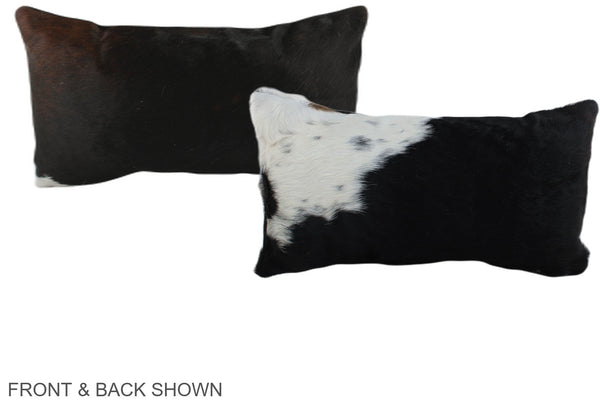 Black and White Cowhide Pillow #A38655