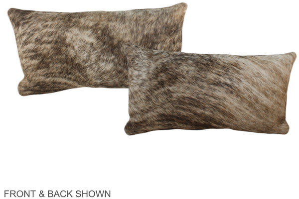 Light Brindle Cowhide Pillow #A38656