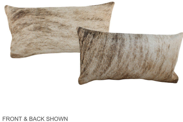 Light Brindle Cowhide Pillow #A38674