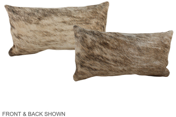 Light Brindle Cowhide Pillow #A38686