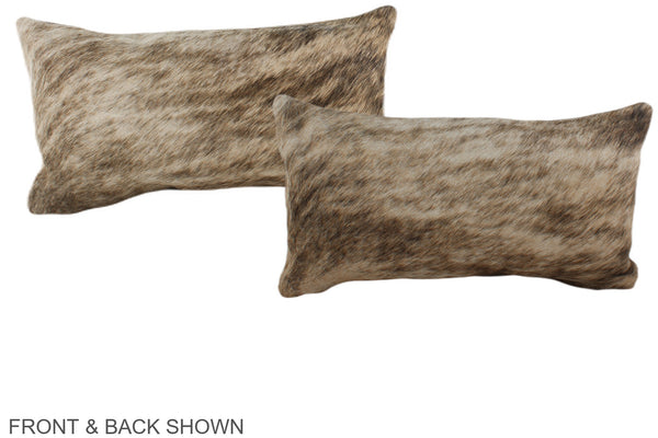 Light Brindle Cowhide Pillow #A38692