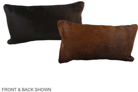 Chocolate Cowhide Pillow #A38740