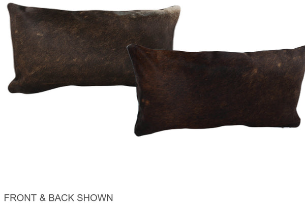 Chocolate Cowhide Pillow #A38786