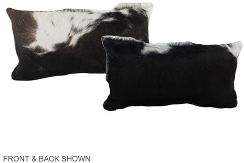 Black and White Cowhide Pillow #A38791