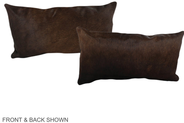 Chocolate Cowhide Pillow #A38816