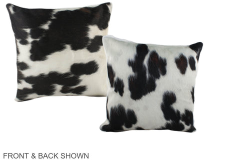 Black and White Cowhide Pillow #A38825