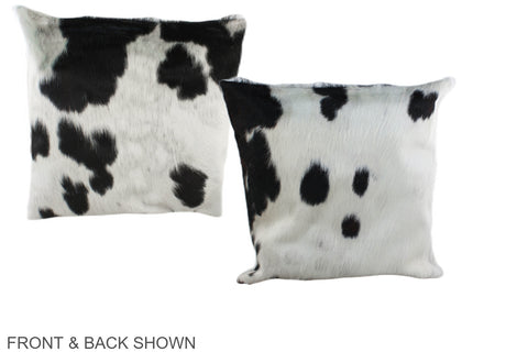 Black and White Cowhide Pillow #A38847