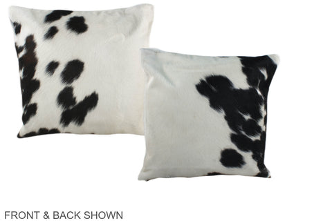 Black and White Cowhide Pillow #A38855