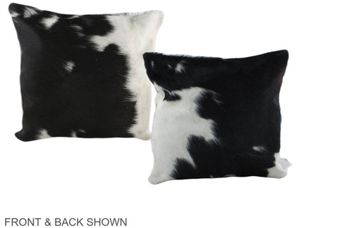 Black and White Cowhide Pillow #A38857