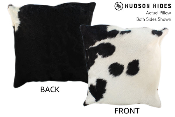 Black and White Cowhide Pillow #10565