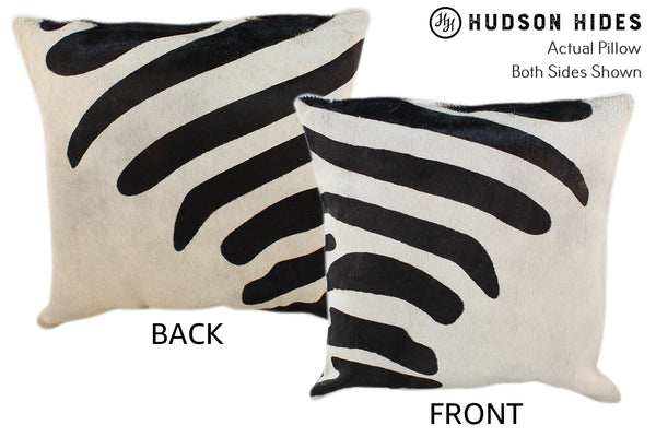 Zebra Cowhide Pillow #10852