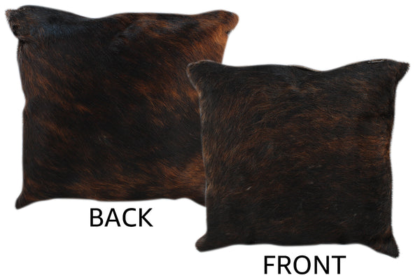 Dark Brindle Cowhide Pillow #11181