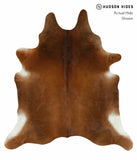 Solid Brown Cowhide Rug #14929