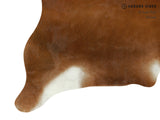 Solid Brown Cowhide Rug #14929