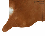 Solid Brown Cowhide Rug #15132